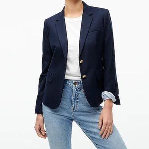 J Crew Navy Schoolboy Blazer
